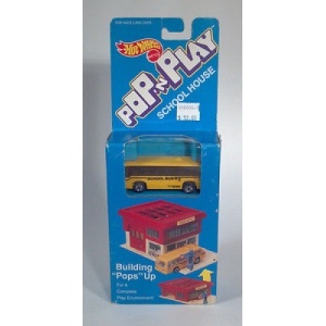 Pop 'N Play School House With School Bus