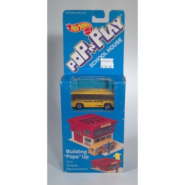 Pop 'N Play School House With School Bus