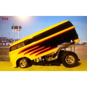 Customized VW Drag Bus