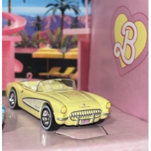 Pale Yellow 1956 Corvette