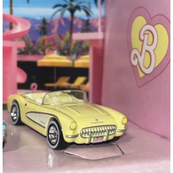 Pale Yellow 1956 Corvette