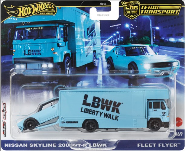 Hot Wheels - Nissan Skyline 2000GT-R LBWK & Fleet Flyer Nissan Skyline 2000GT-R LBWK & Fleet Flyer