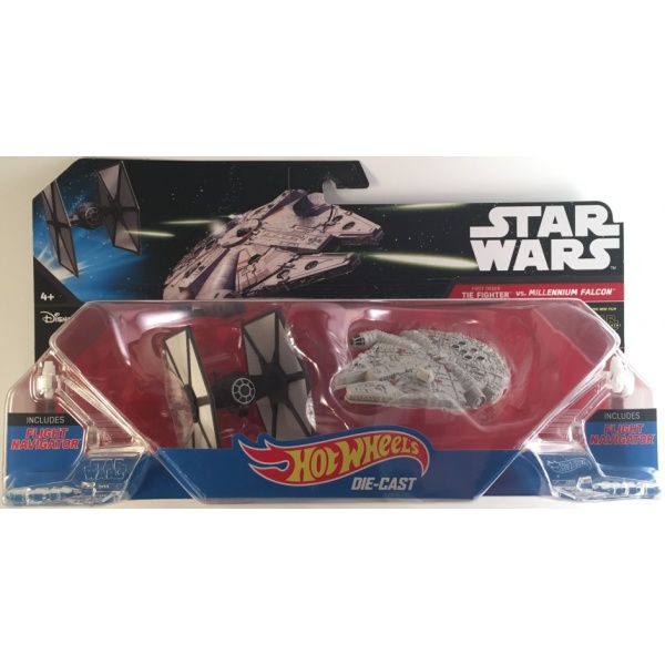 First Order Tie Fighter vs. Millennium Falcon